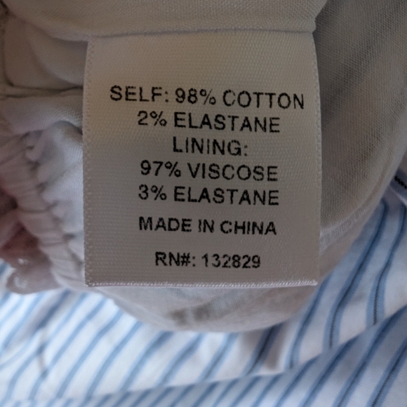 Majorelle Cynthia Short In Blue And White Stripe sz L NWT - Picture 9 of 9